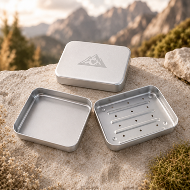 Alpenseife Reisedose aus Metall – Bild 2